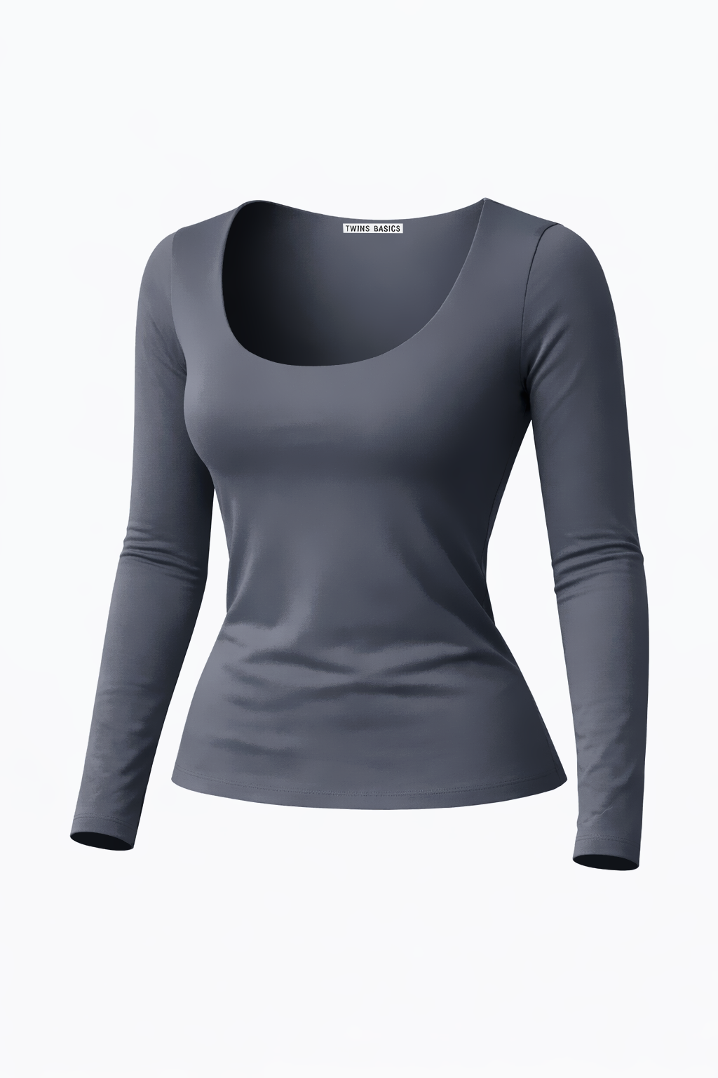 Blusa BasicSculp Long - Decote em U Manga Longa