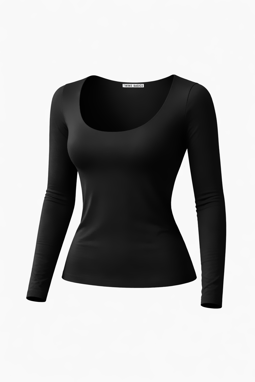 Blusa BasicSculp Long - Decote em U Manga Longa