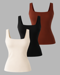 Kit 3 BasicFlow - Off White, Preta e marrom