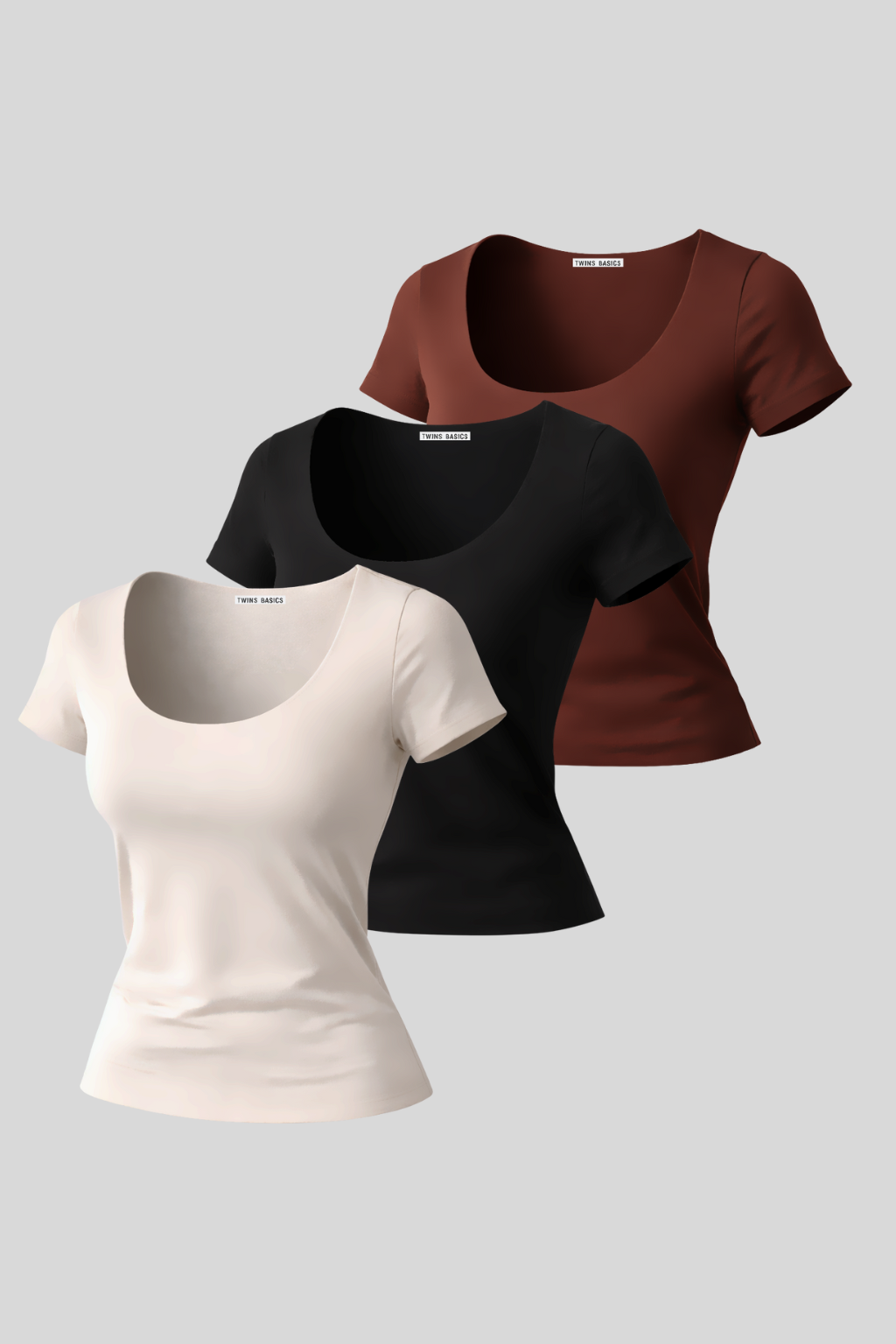 Kit 3 BasicSculp - Off White, Preta e Marrom